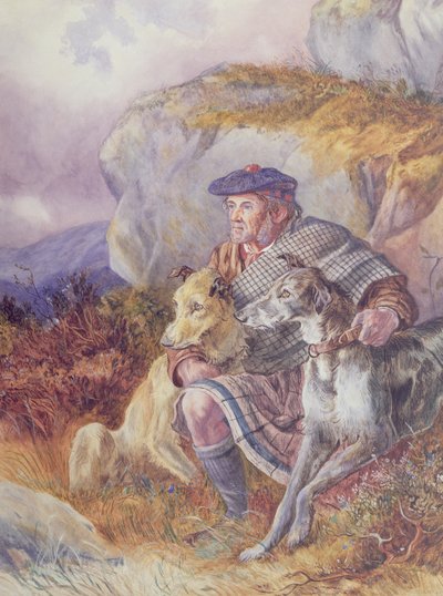 Ghillie und Hirschhunde, 1874 von Richard Ansdell